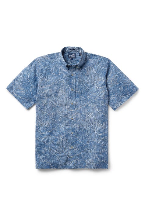 Reyn Spooner Men's White Chicago Sox Scenic Button-Up Shirt