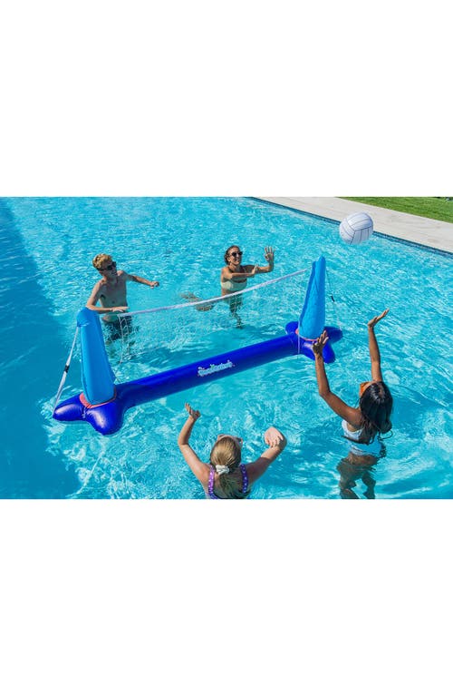 Shop Poolcandy Inflatable Volleyball Net In Blue/coral