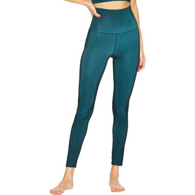Beach Riot Shine High Waist Leggings, Green