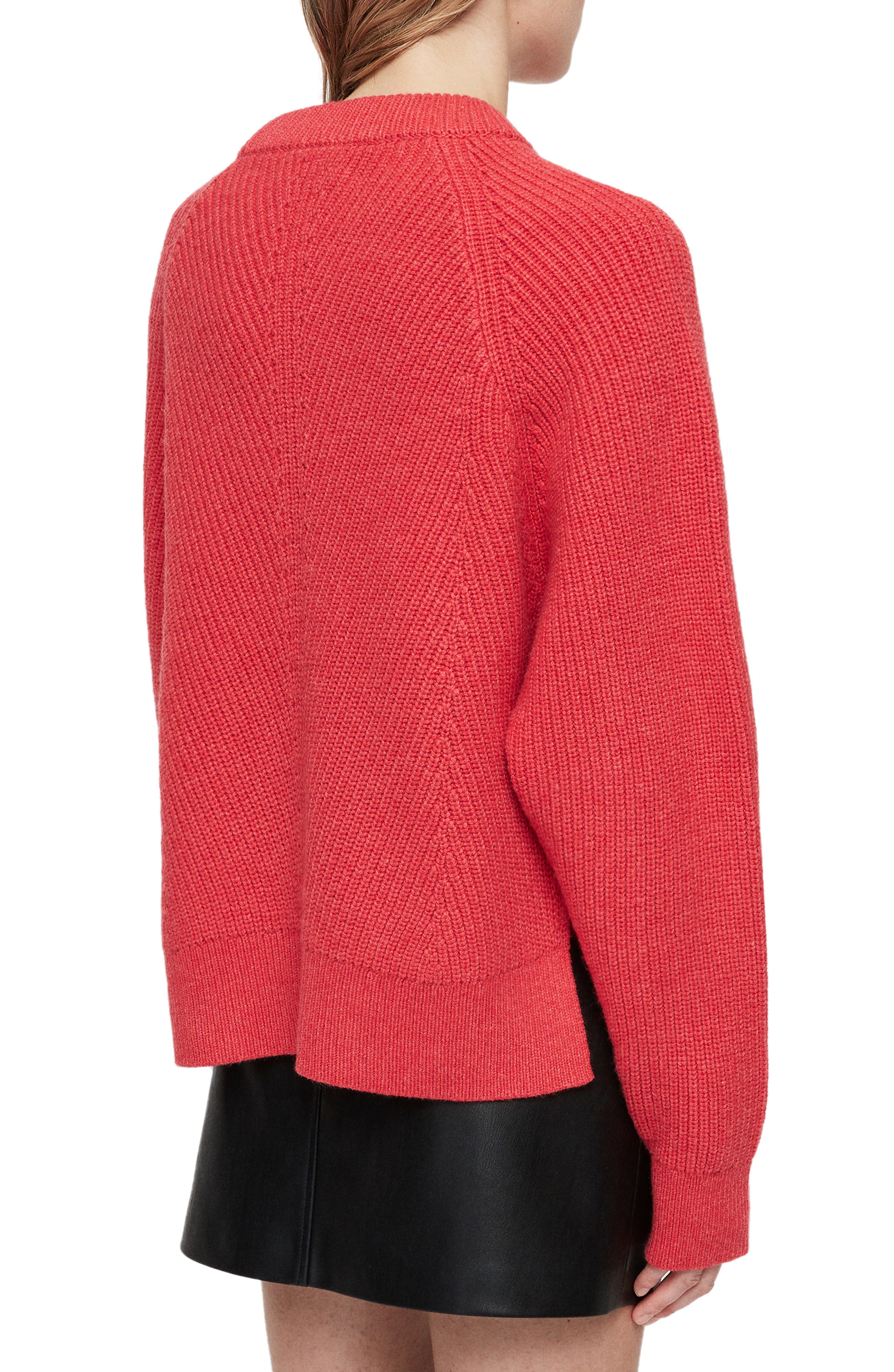 all saints pink sweater