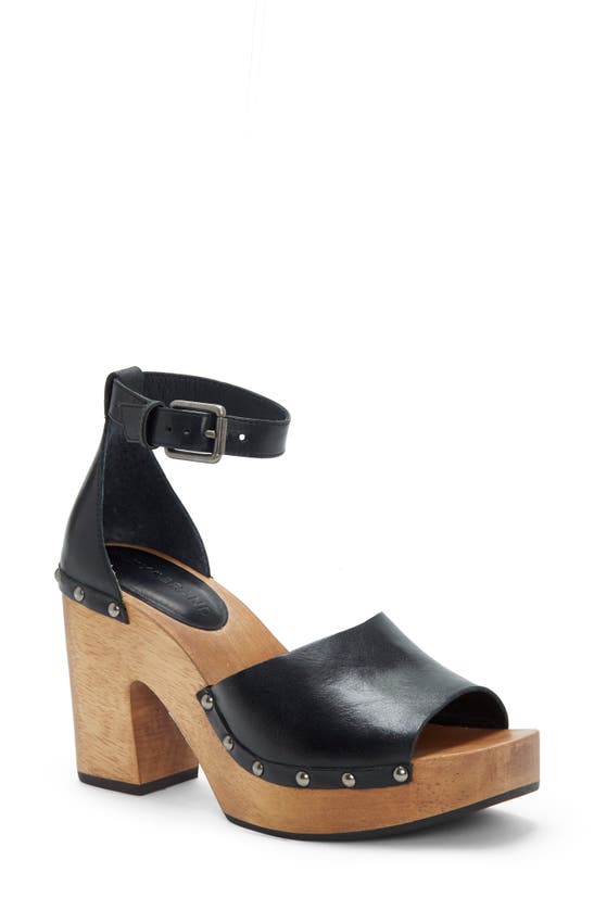 Click to view more detailed imagery on our partner's website Lucky Brand Women's Nelora Platform Sandals Women's Shoes In Black Leather