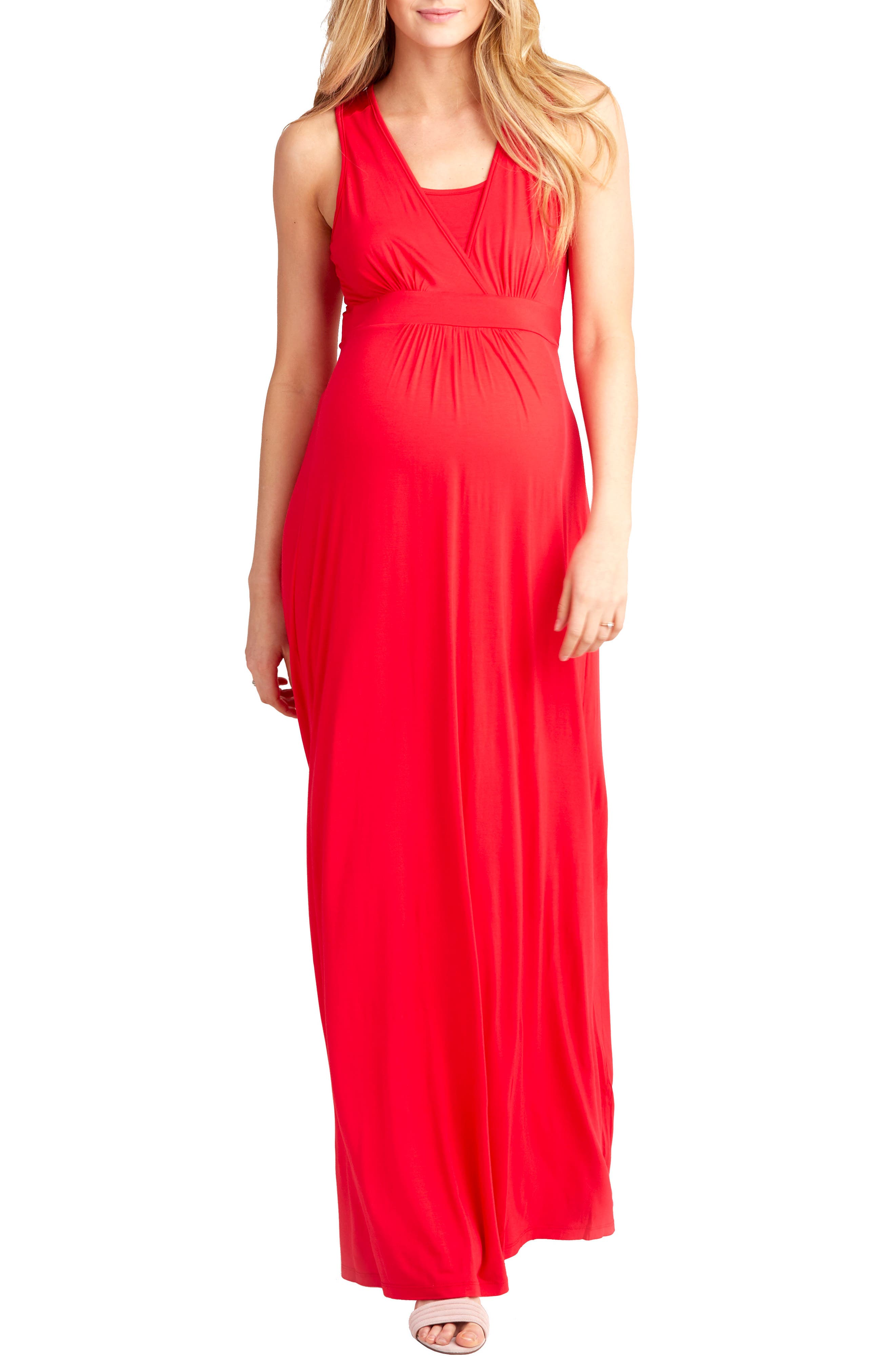 Nom Maternity Hollis Maternity/nursing Maxi Dress