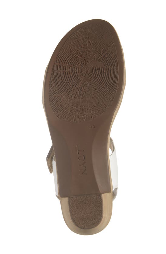 Naot 'intact' Sandal In Ivory/ White/ Gold