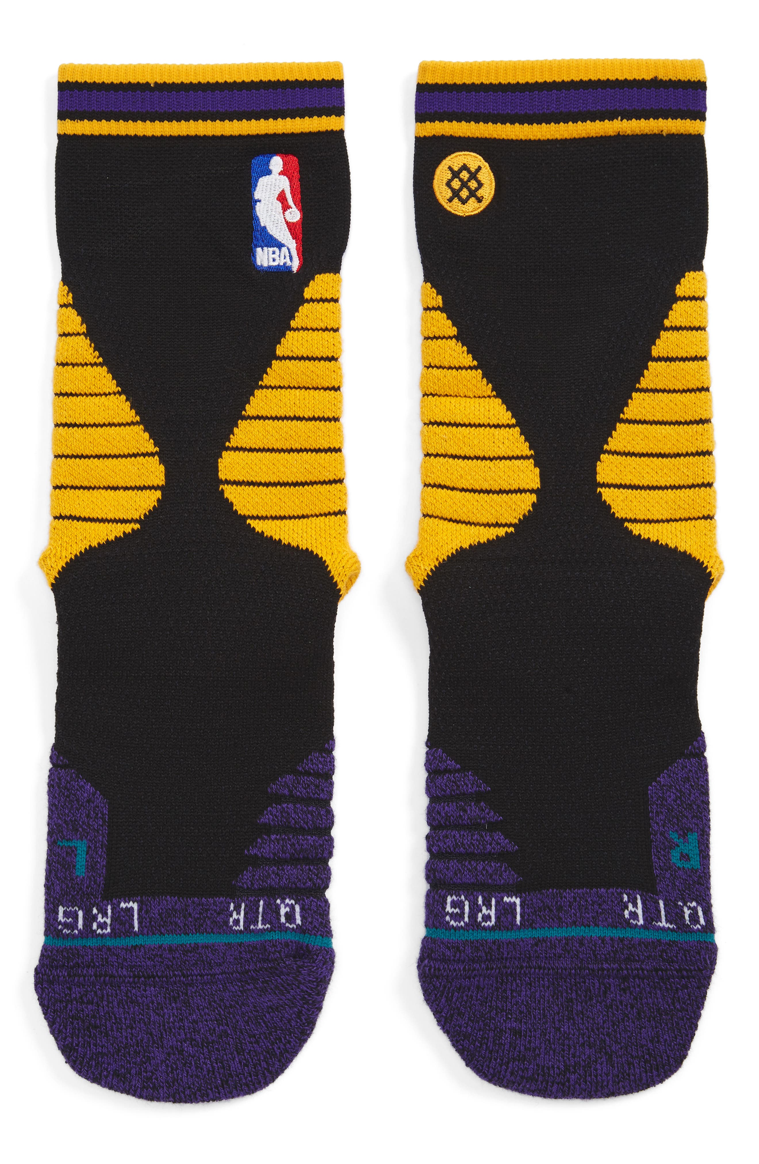 lakers socks stance