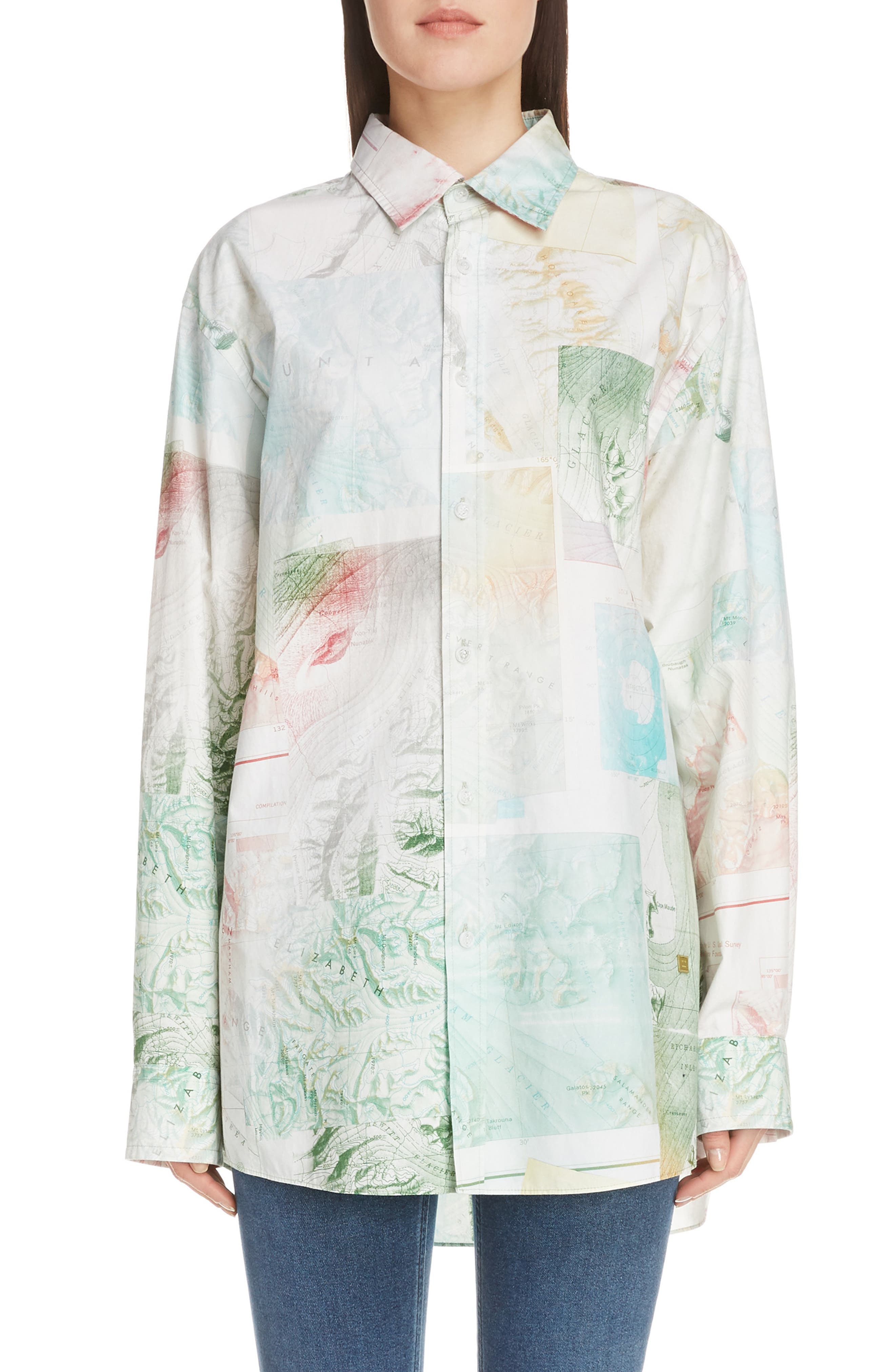 acne studios printed shirt