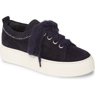 Agl Crystal Embellished Sneaker, Blue