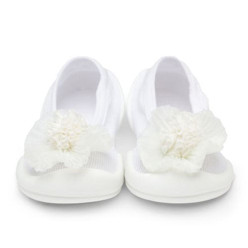 Komuello Toddler Sock Shoes Flat In White