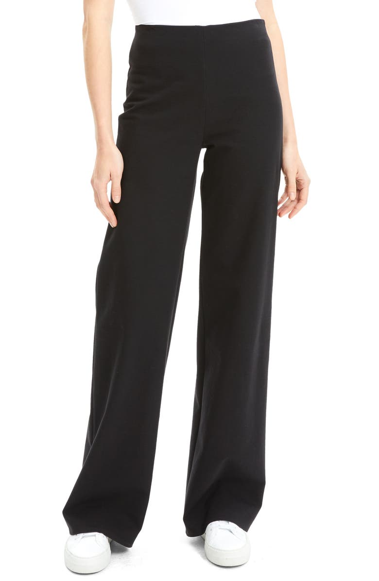 Theory Cotton Ponte Wide Leg Pants | Nordstrom