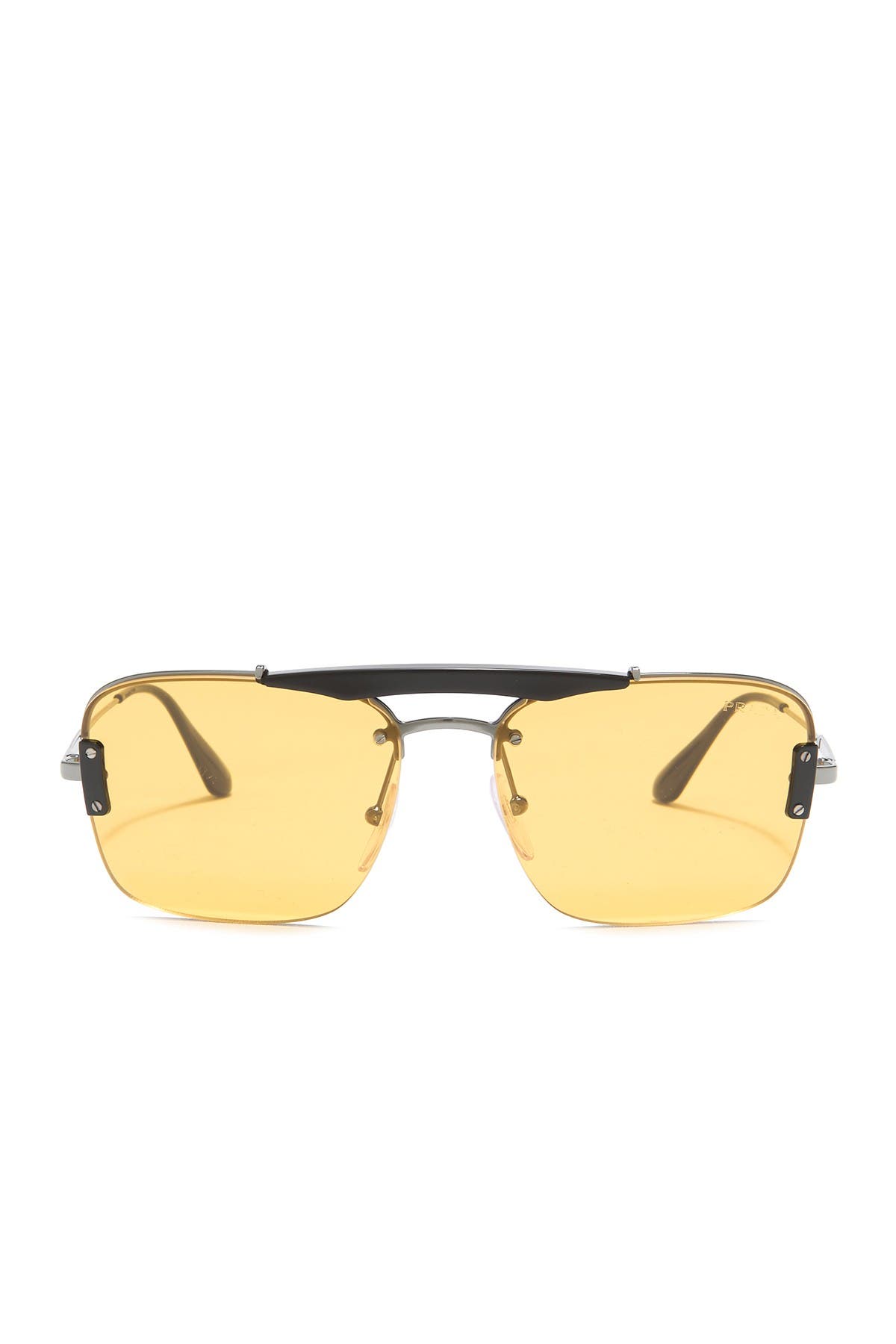 prada pillow 56mm navigator sunglasses