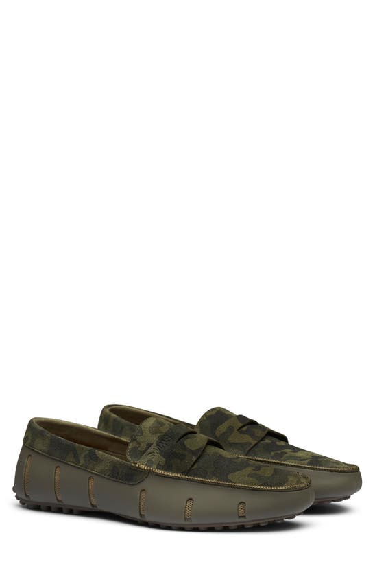 Swims Luxe Lace-up Driving Loafer In Hickory