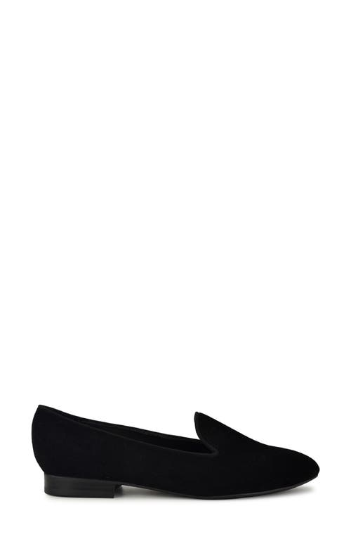 Nine West Renold Loafer In Black Suede