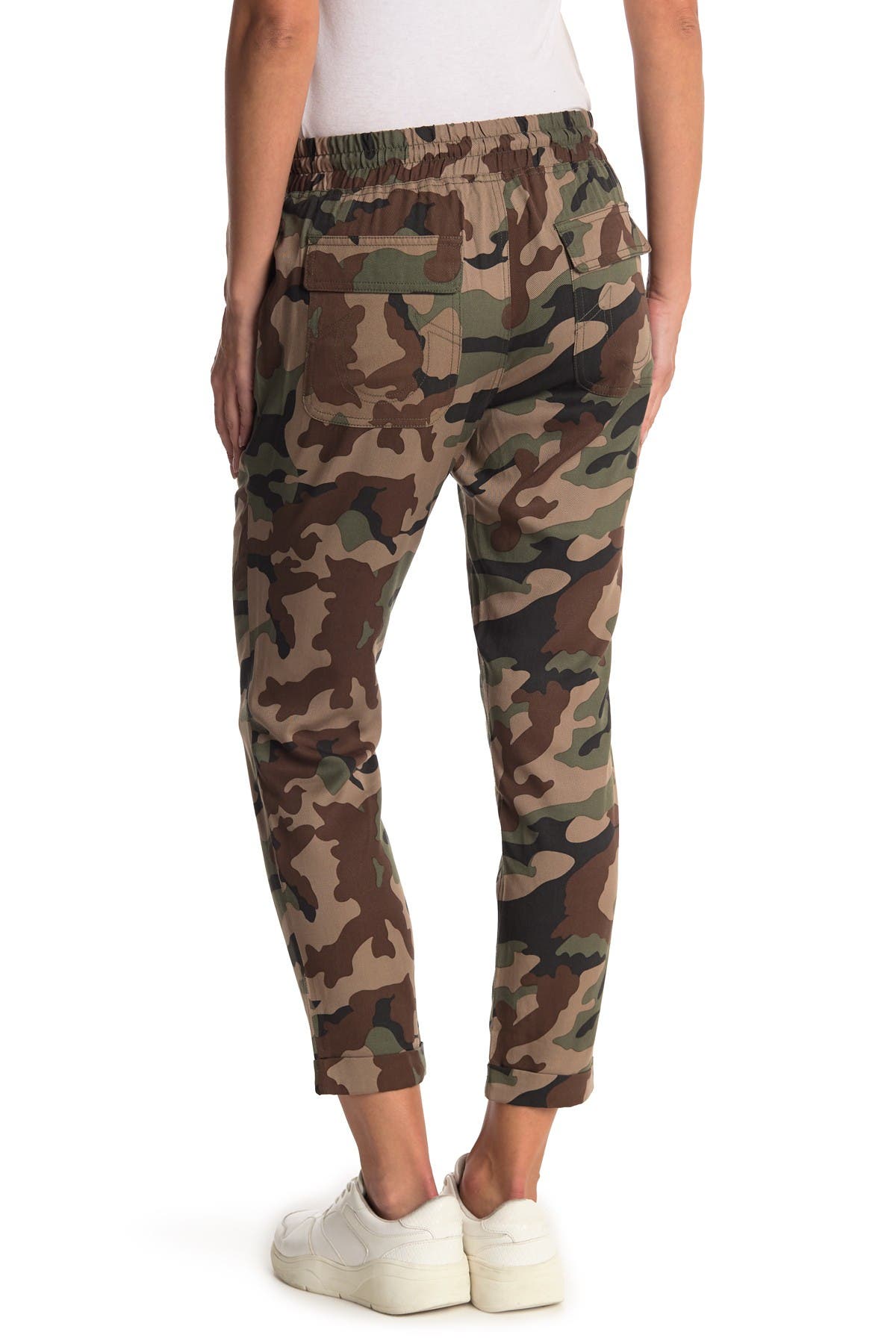 camo high waisted joggers