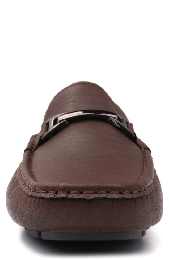 Aston Marc Charter Bit Loafer In Brown
