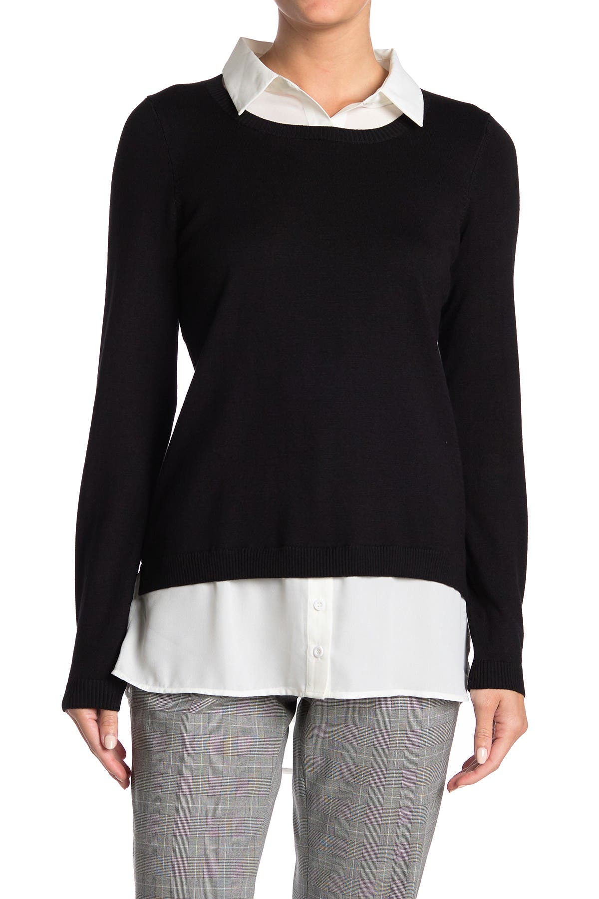 Adrianna Papell | Solid Twofer Sweater | Nordstrom Rack