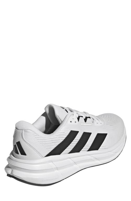 Adidas Originals Adidas Questar 3 Running Shoe In White/black/dash Grey