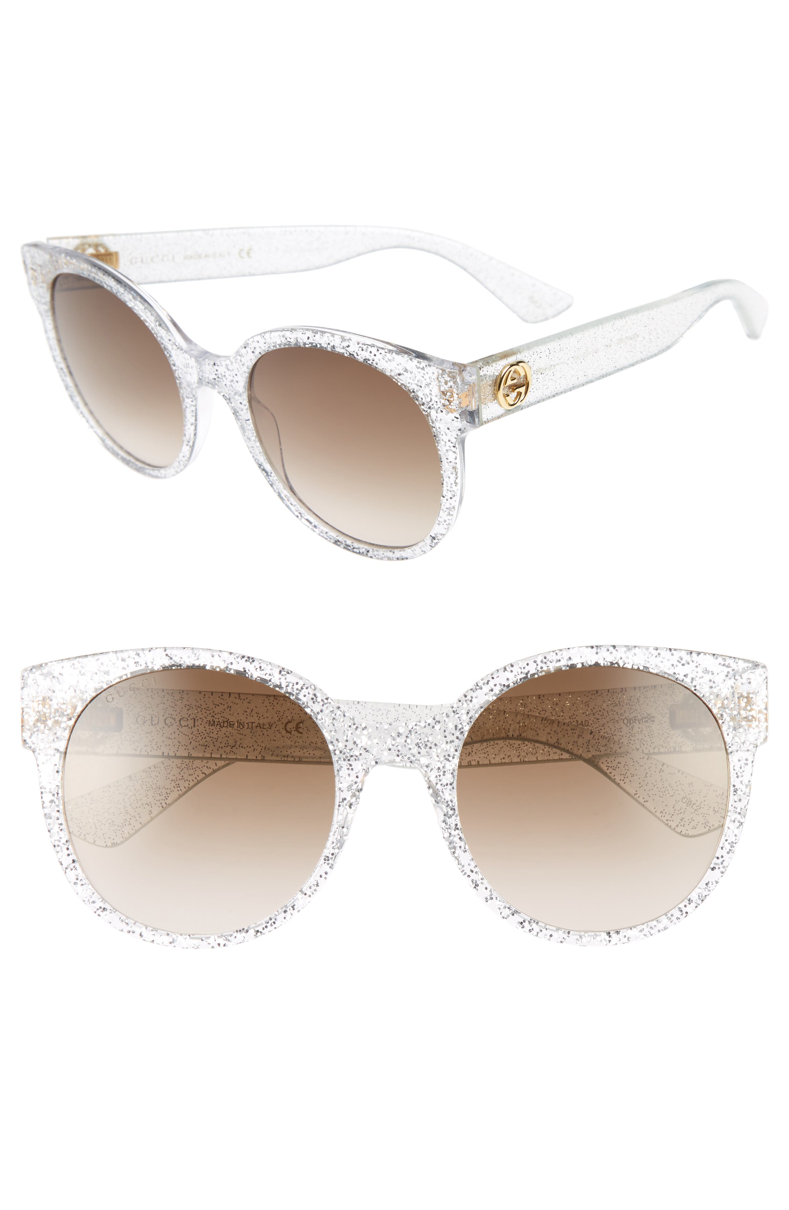Gucci 54mm Glitter Sunglasses | Nordstrom