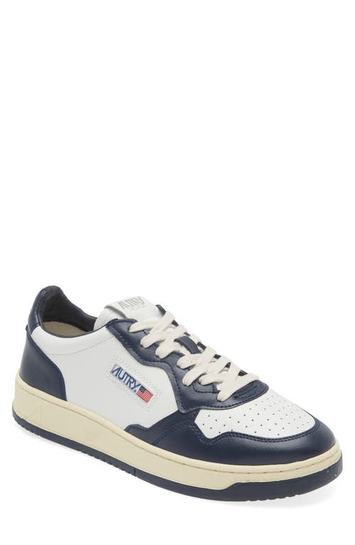 AUTRY Medalist Low Sneaker Wht/blue at Nordstrom
