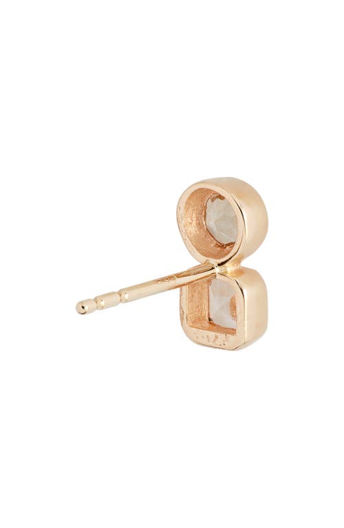 Shop Anzie Cleo Jaeda Stud Earrings In Yellow Gold