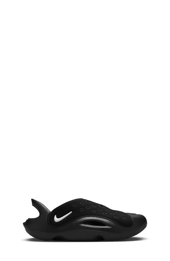 Shop Nike Kids' Aquaswoosh Water Friendly Clog In Black/ Anthracite/ White