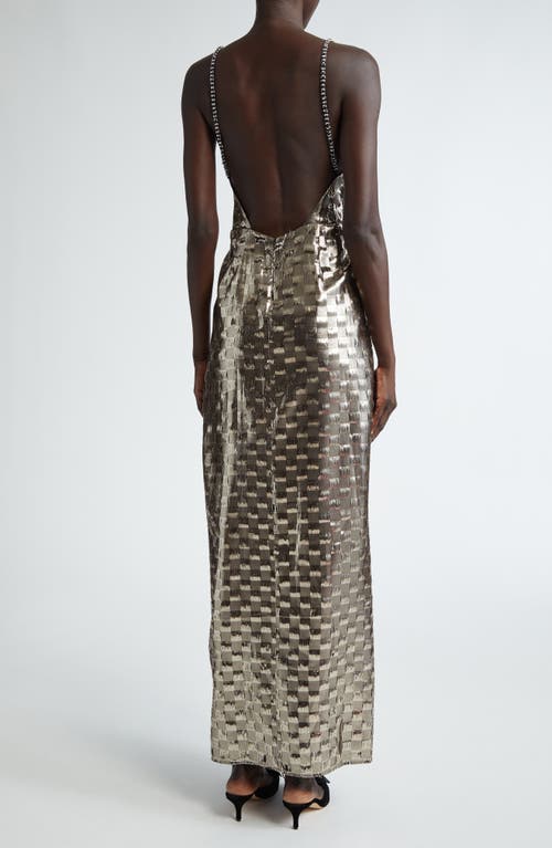 JOHANNA ORTIZ JOHANNA ORTIZ HENNA NIGHT CHECK SILK BLEND MAXI DRESS