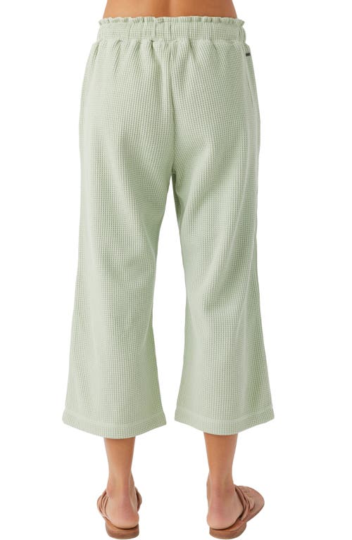 Shop O'neill Tour Waffle Knit Crop Pants In Desert Sage