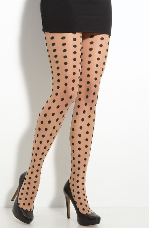 Wolford 'bonny Dots' Patterned Sheer Tights In Fairly Light