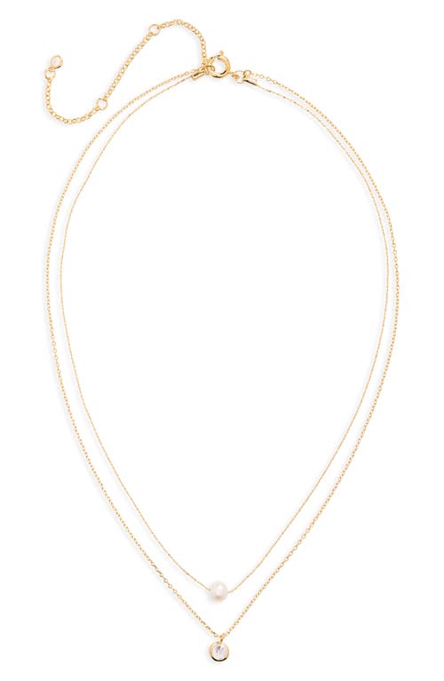 Nordstrom Demi Fine Layered Pendant Necklace In 14k Gold Plated