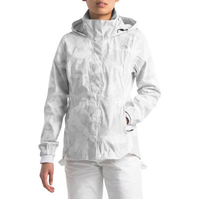 The North Face Resolve Ii Hooded Waterproof/windproof Parka, White