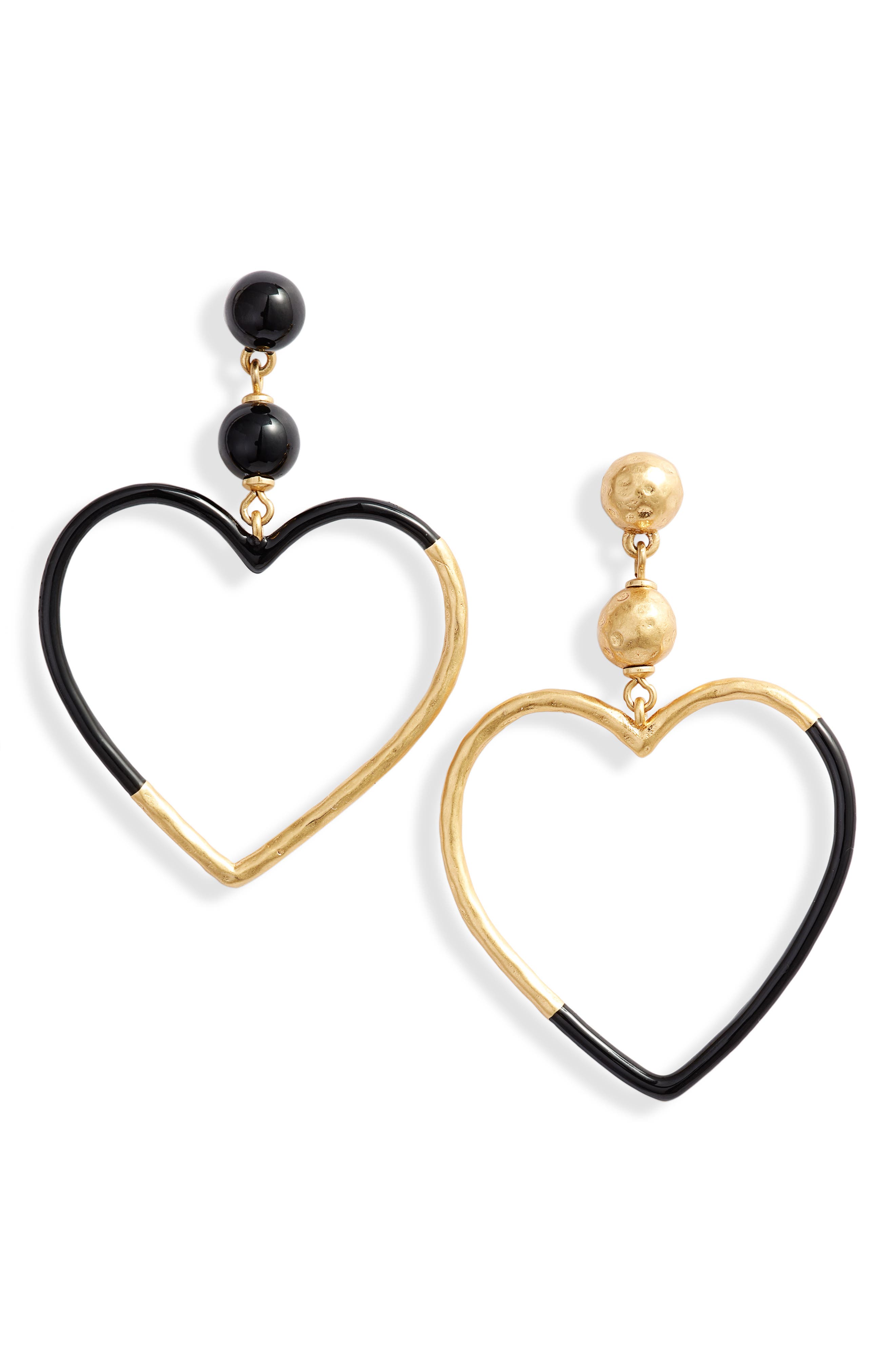 kate spade new york asymmetrical heart drop earrings Nordstrom