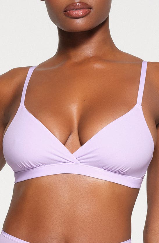 Shop Skims Fits Everybody Crossover Bralette In Lily