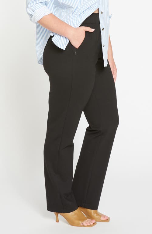 Shop Universal Standard Smart Elastic Waist Ponte Pants In Black