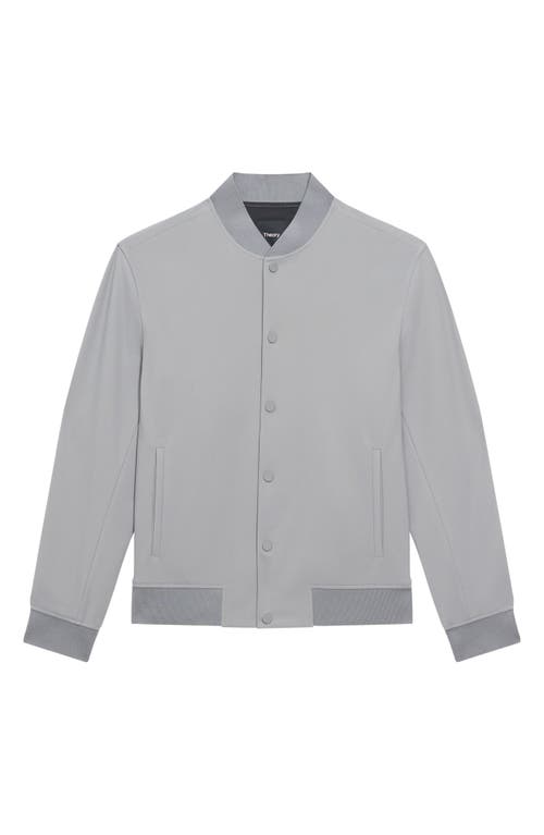 Shop Theory Murphy Precision Bomber Jacket In Soft Grey