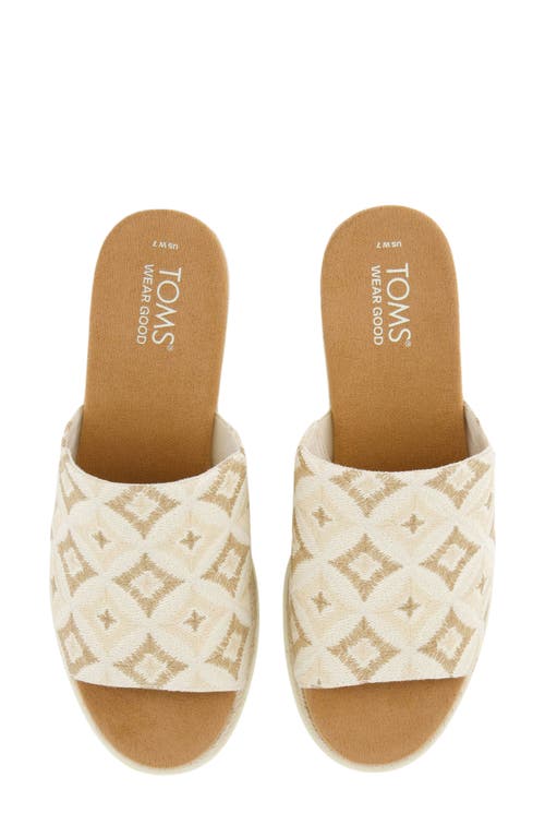 Shop Toms Margo Espadrille Wedge Slide Sandal In Natural