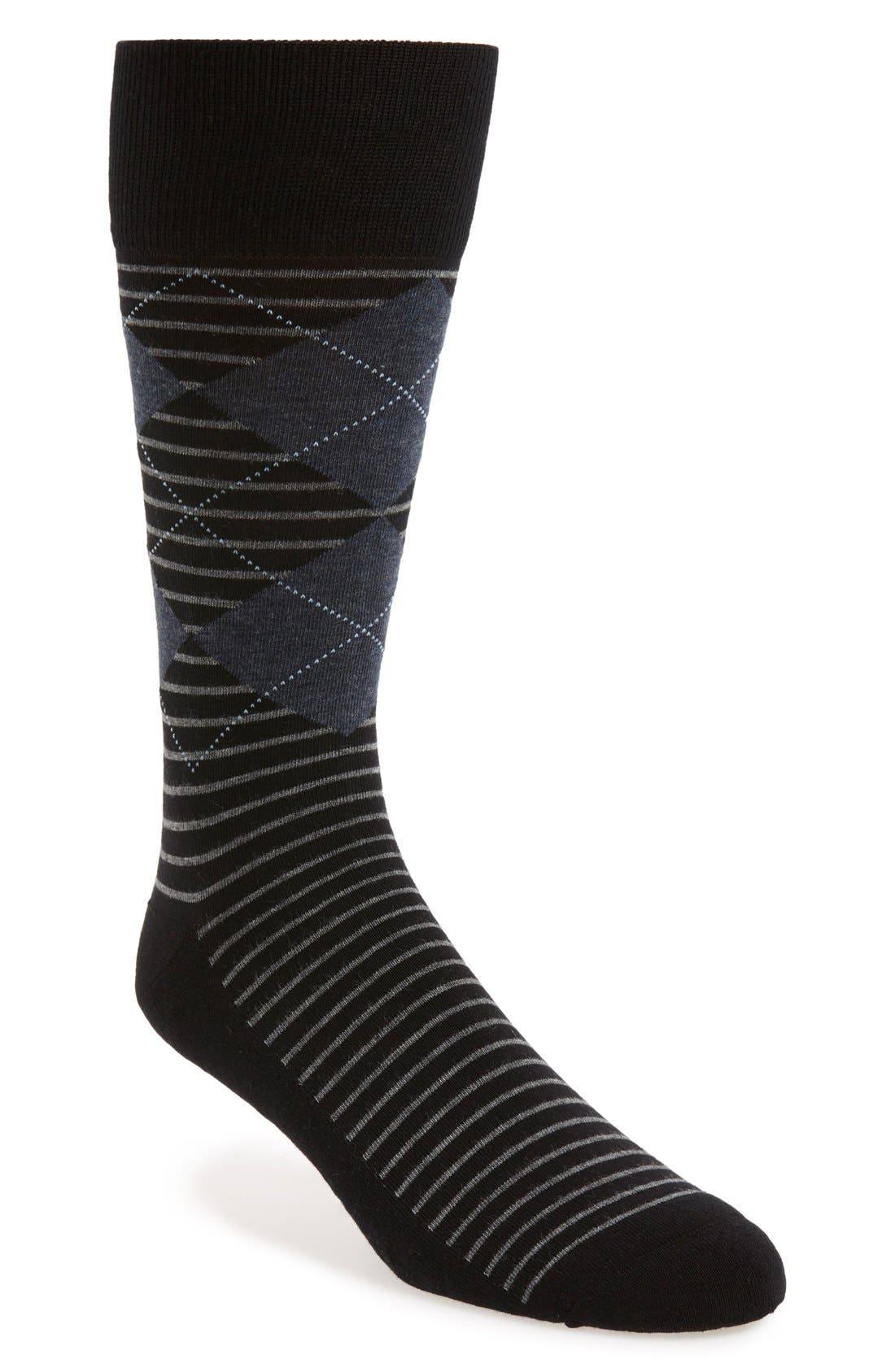 Nordstrom Men's Shop 'Cushion Foot' Argyle & Stripe Socks (3 for 30) Nordstrom