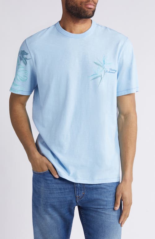 Tommy Bahama Blurred Vines Crewneck T-shirt In Blue