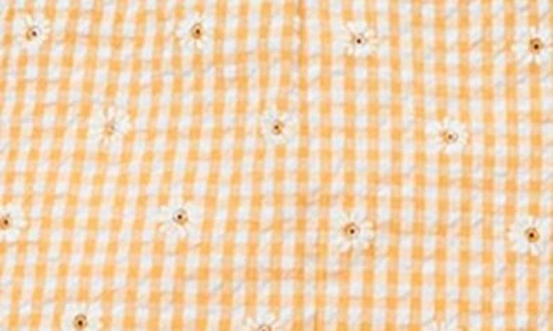 Hayden Girls Kids' Seersucker Ruffle Sleeve Dress In Apricot