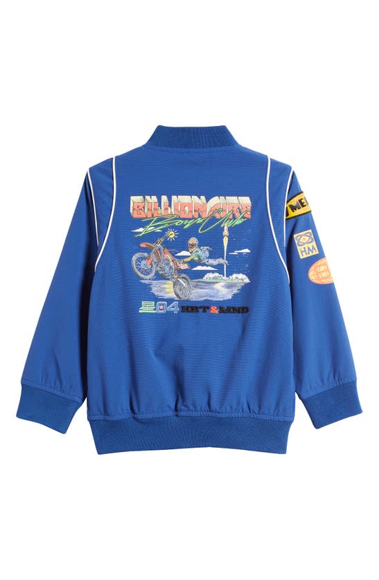Shop Billionaire Boys Club Kids' Jupiter Bomber Jacket In Monaco Blue