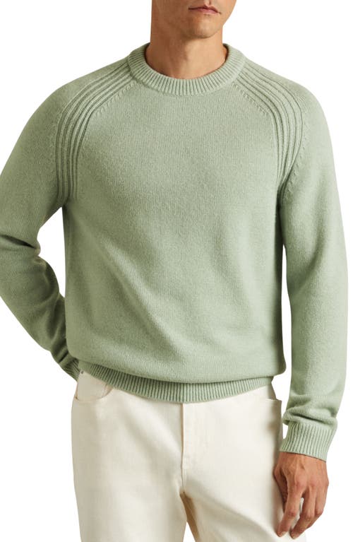 Shop Reiss Cloud Wool Blend Sweater In Sage Green