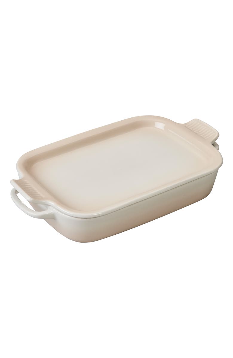 LE CREUSET 3 1/2 Quart Stoneware Casserole & Platter Lid, Main, color, 900