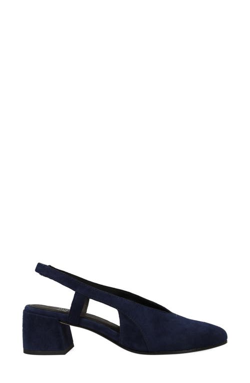 Eileen Fisher Gals Womens Block Heel Suede Slingback Heels In Midnight