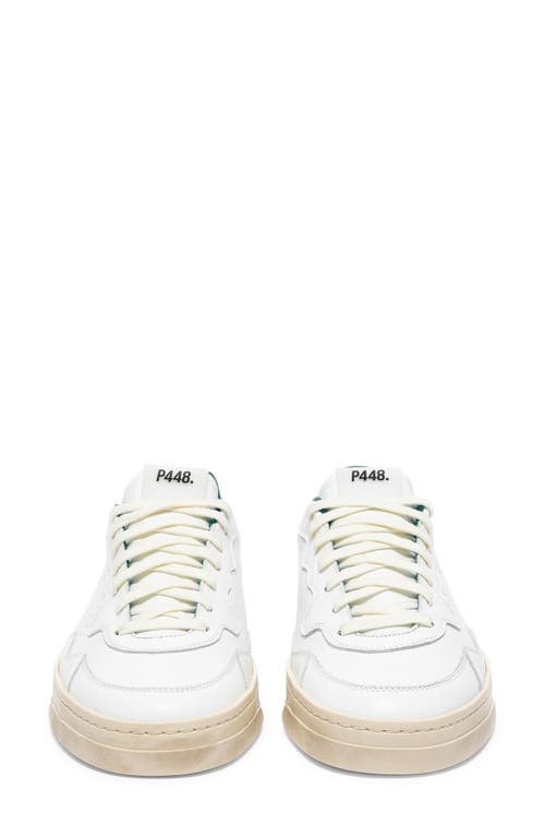 P448 Bali Platform Sneaker In Whi/wood