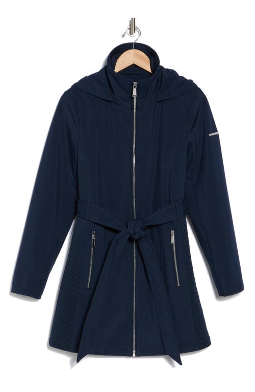 Shop Bcbgeneration Belted Softshell Jacket In Ink