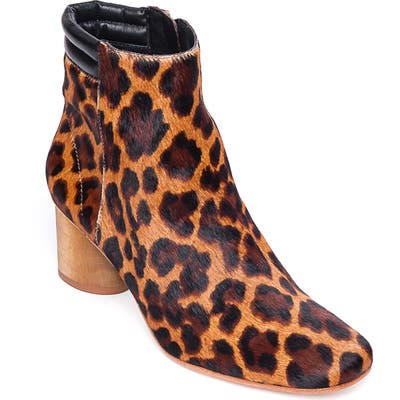 Bernardo Izabella Genuine Calf Hair Bootie, Brown
