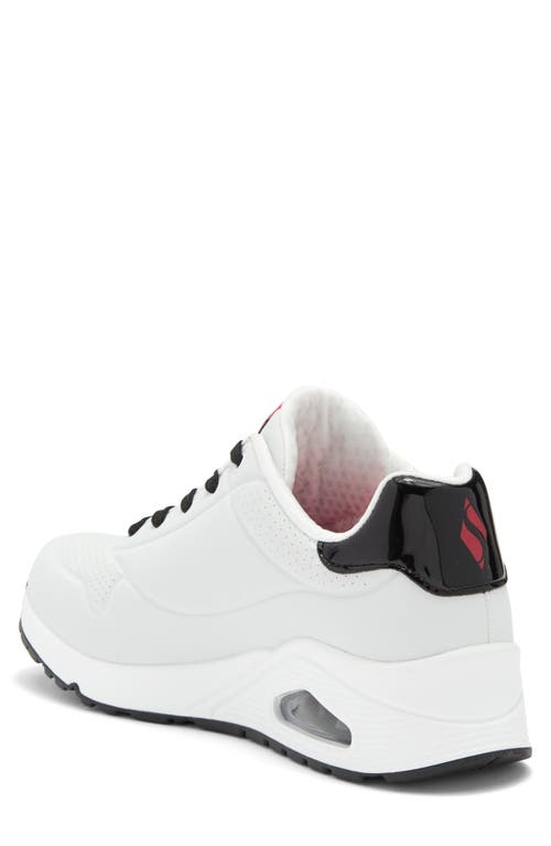 Shop Skechers Uno Rolling Stones Sneaker In White/black