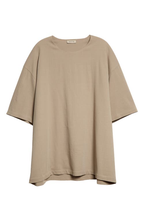 Fear of God Eternal Double Layer Wool Blend Crepe T-Shirt in Dusty Beige