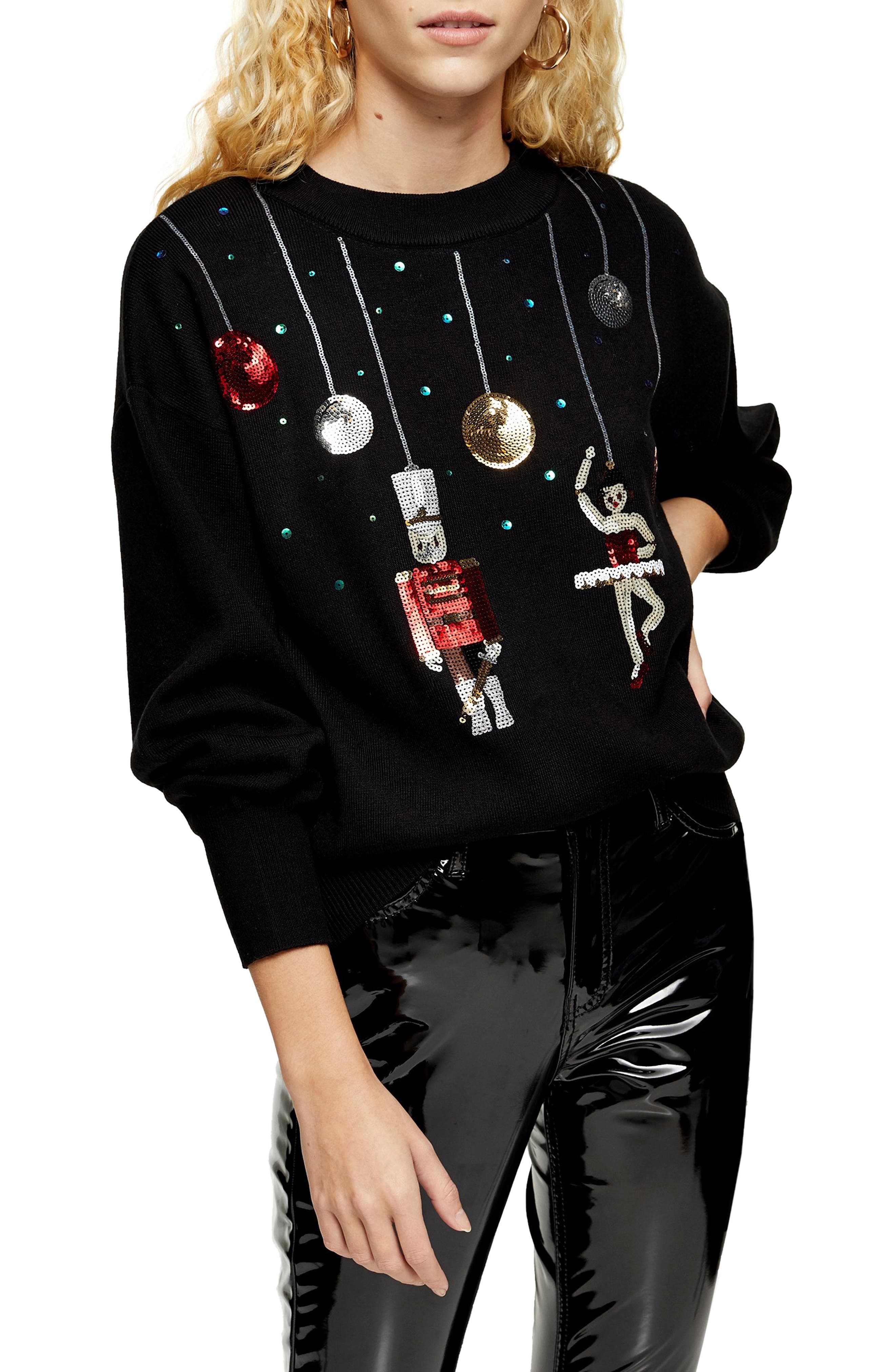 Sequin Nutcracker Sweater Nordstrom