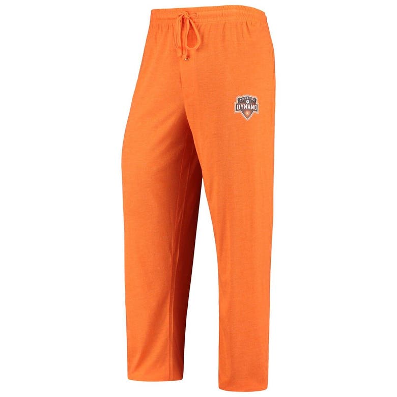 CONCEPTS SPORT CONCEPTS SPORT ORANGE/BLACK HOUSTON DYNAMO T-SHIRT & PANTS SLEEP SET