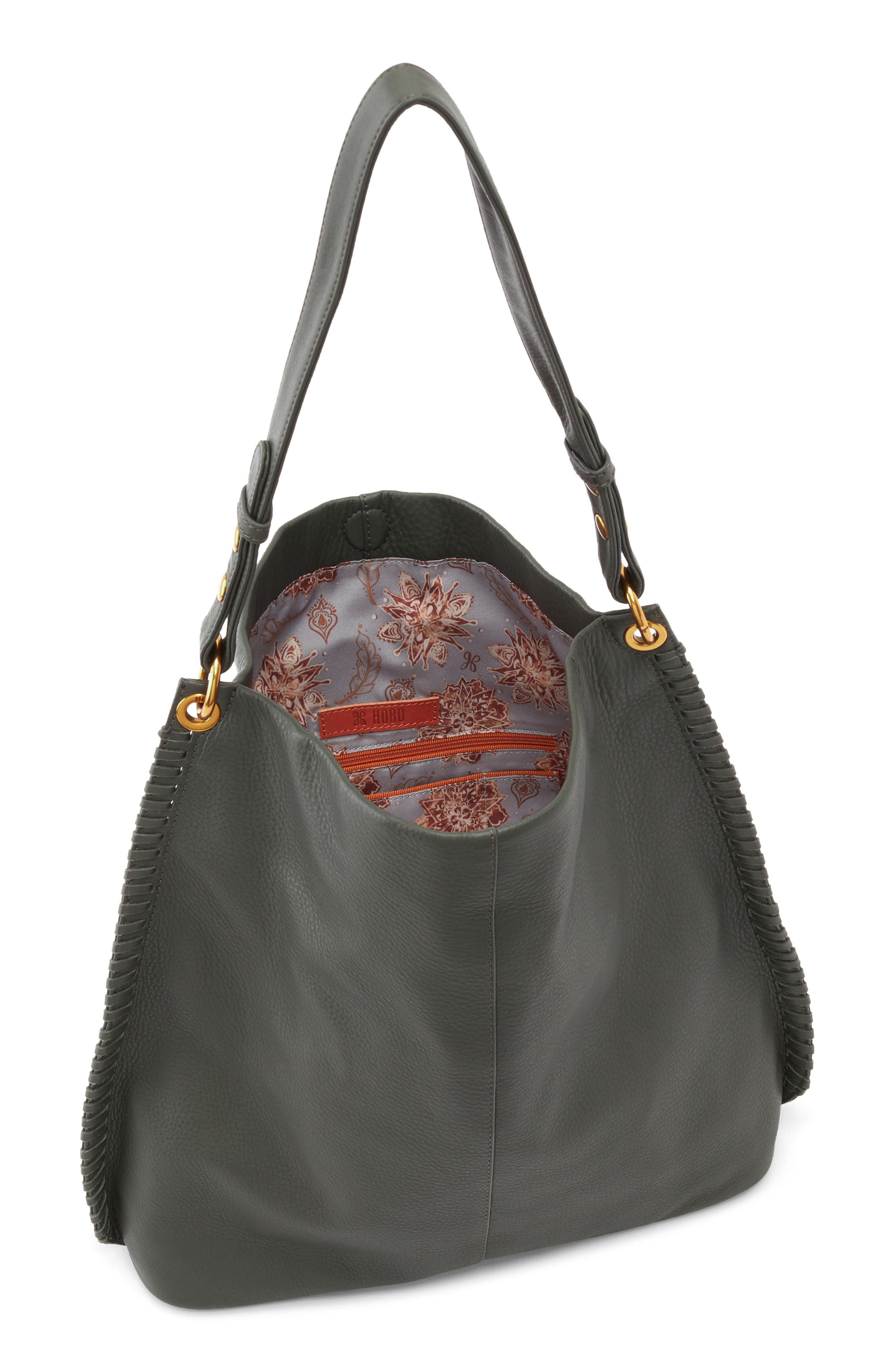 gray hobo bag