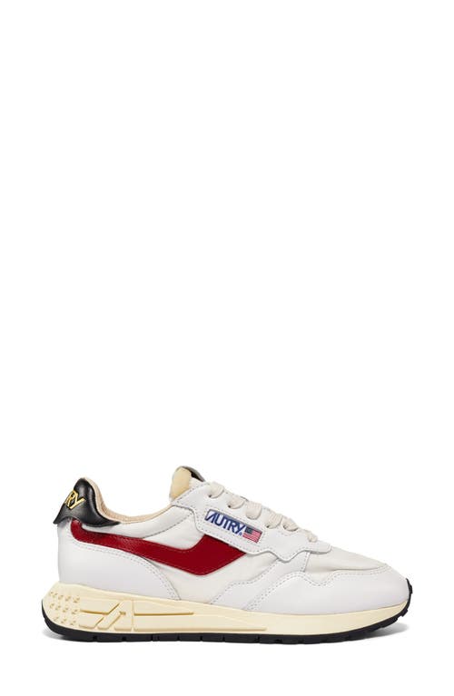 Shop Autry Reelwind Sneaker In White/red