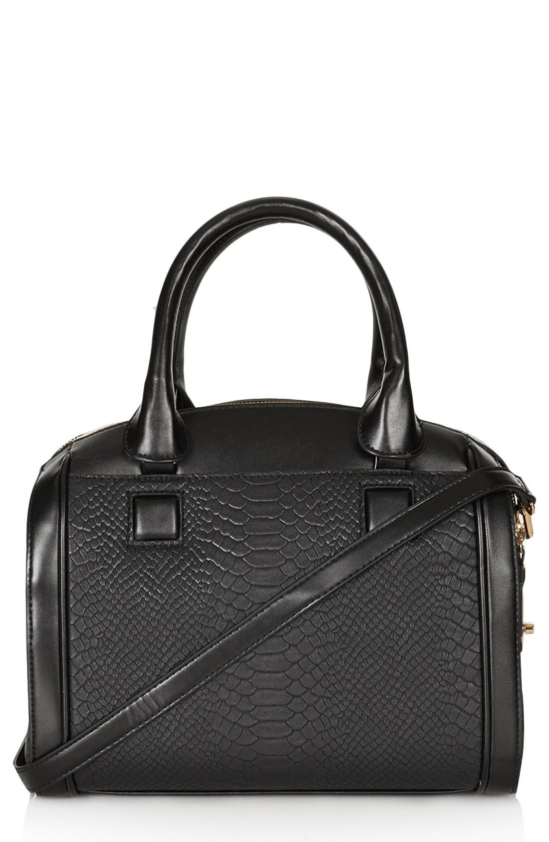 Double Zip Faux Leather Bag Nordstrom